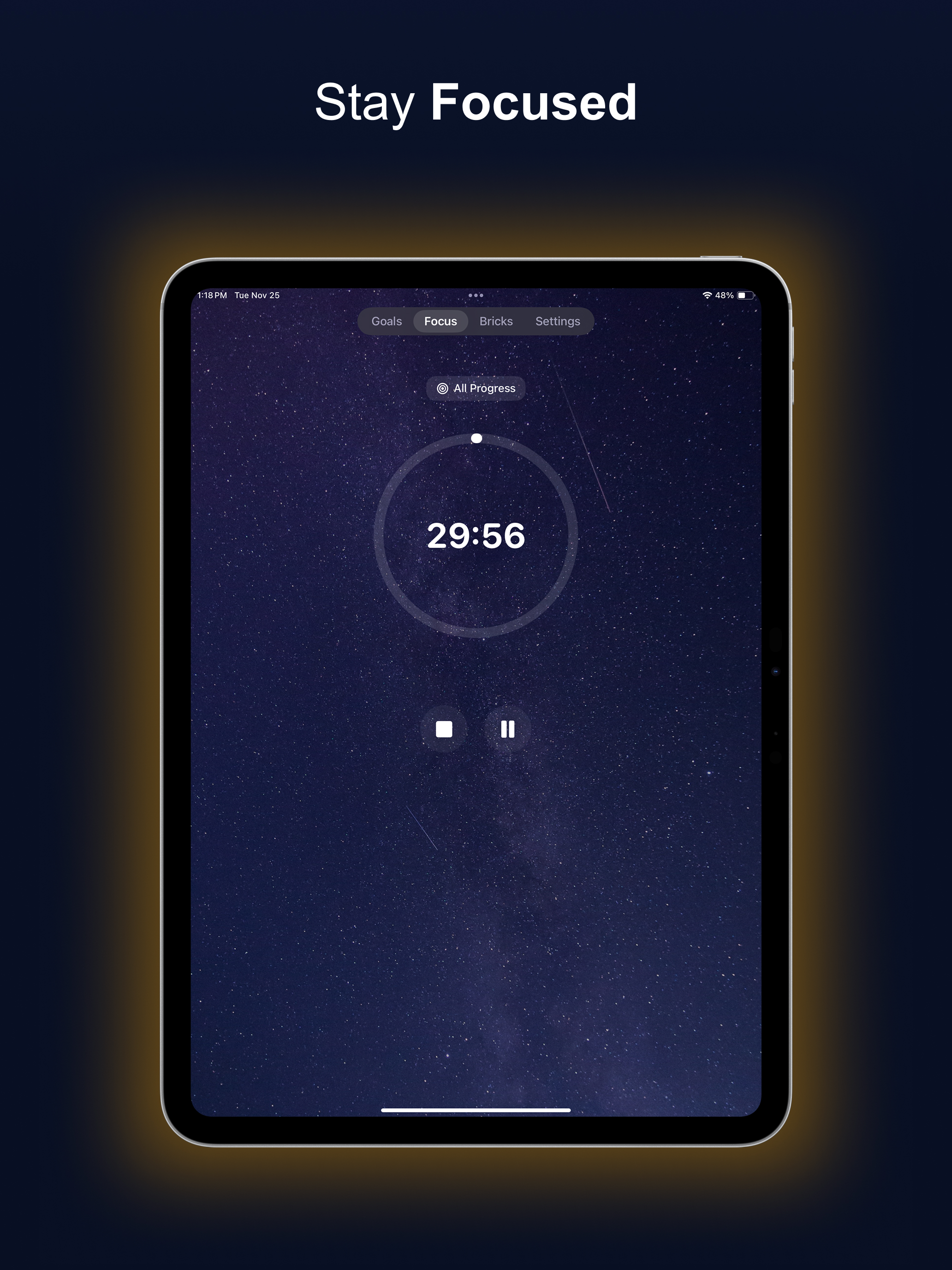 STAKD: Pomodoro Focus Timer