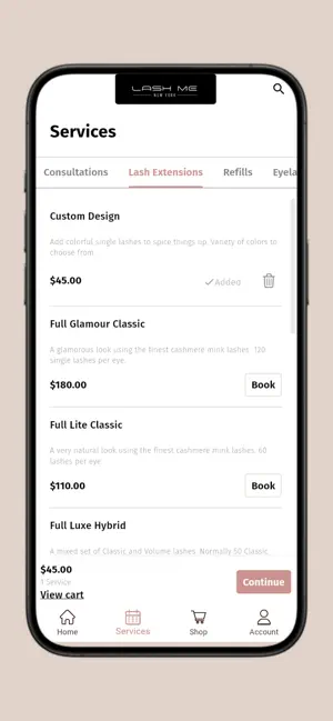 LASH ME - Mobile screenshot 2
