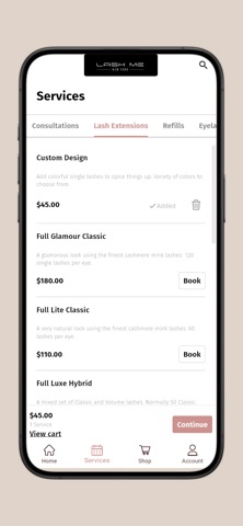 LASH ME - Mobile screenshot