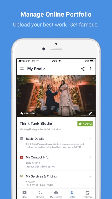 WeddingBazaar Partners Screenshot