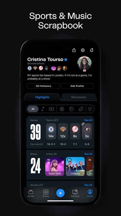 Momento: Sports & Music