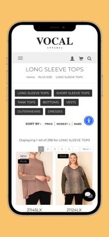 VOCAL APPAREL screenshot