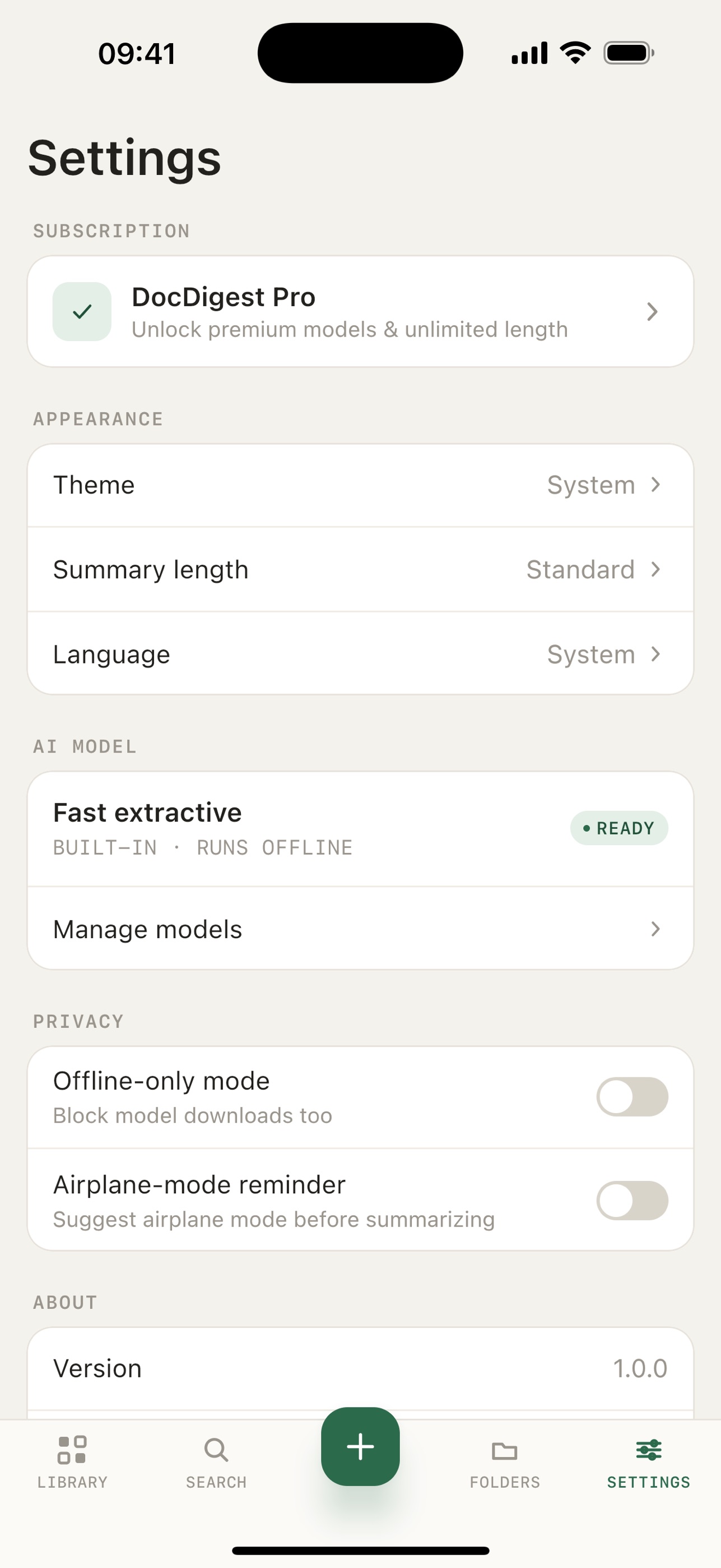 Screenshot 8 of DocDigest — Offline Summariser