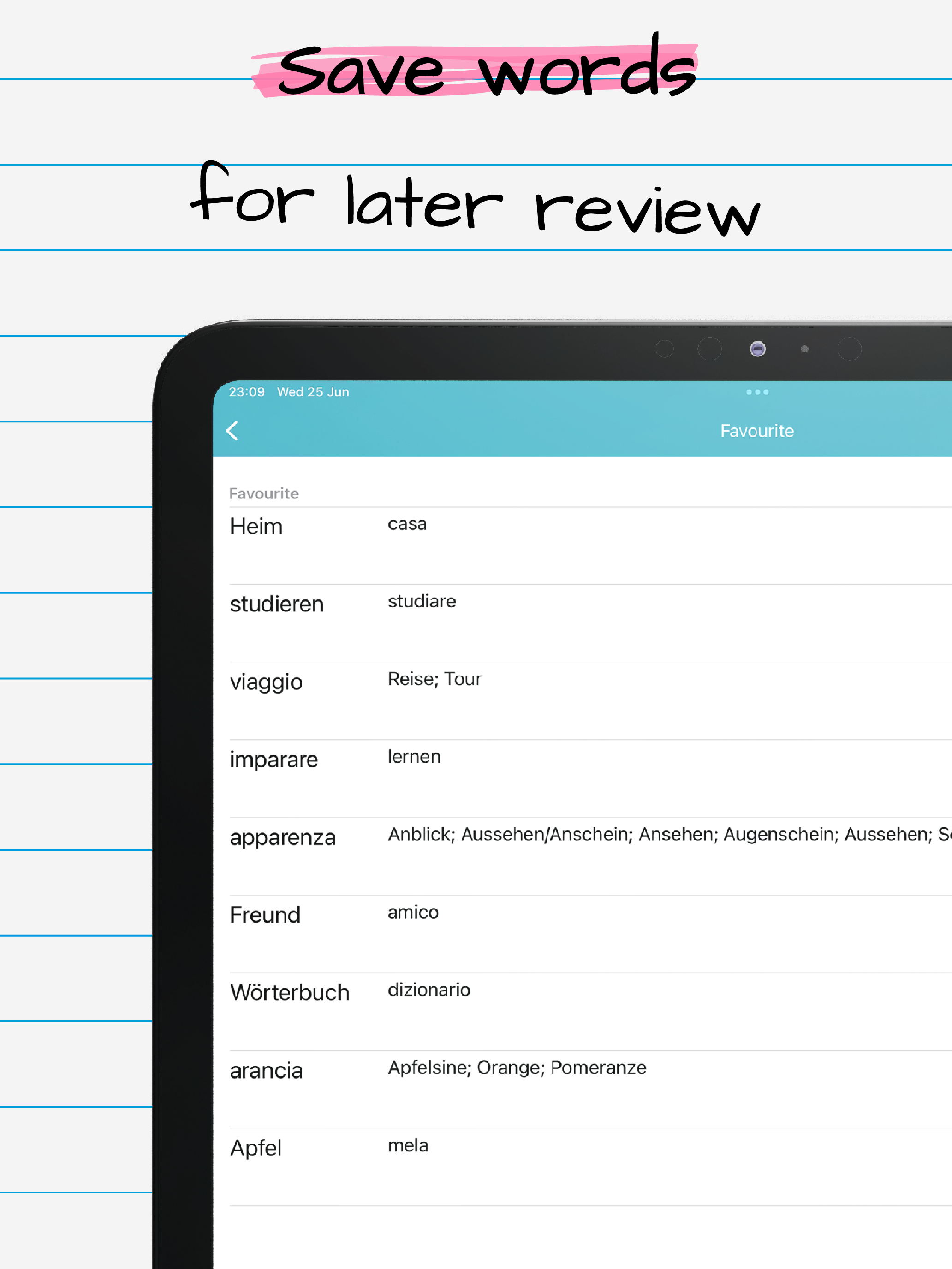 German Italian Dictionary Pro