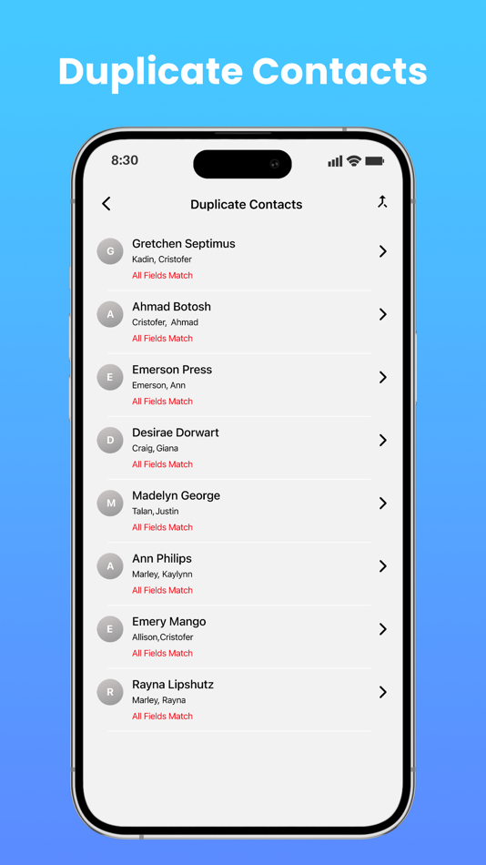 #4. Easy Contacts Cleaner (iOS) 由: Namrata Akabari