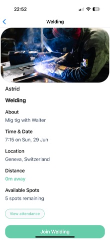 Hubbin' app screenshot