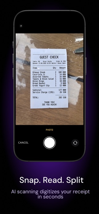 Splitsy - Scan & Split Bills Screenshot 2 of 5
