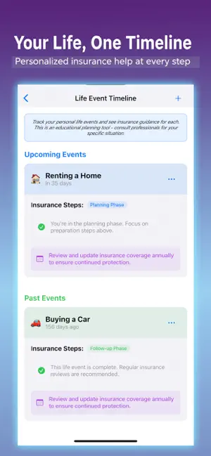 Life Events Insurance Helper screenshot 3