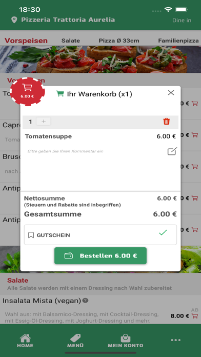 Pizzeria Trattoria Aurelia Screenshot