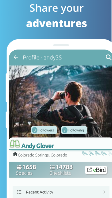 BirdingApp. Screenshot