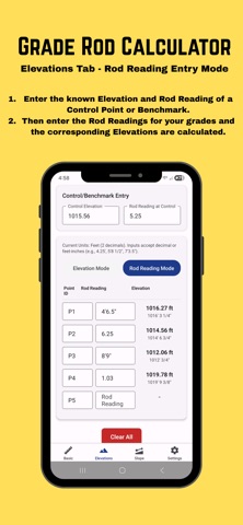 Grade Rod Calculator Screenshot 3 of 4