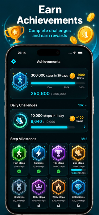 AuraStep - Step Counter Screenshot 3 of 7