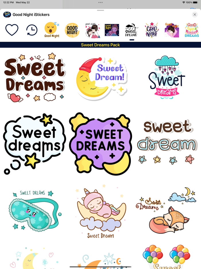Good Night iStickers