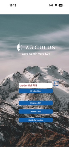 Arculus FIDO Card Admin iPhone screenshot