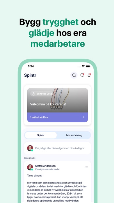 Screenshot 1 of Spintr App