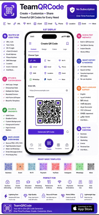 TeamQRCode Screenshot 1 of 8