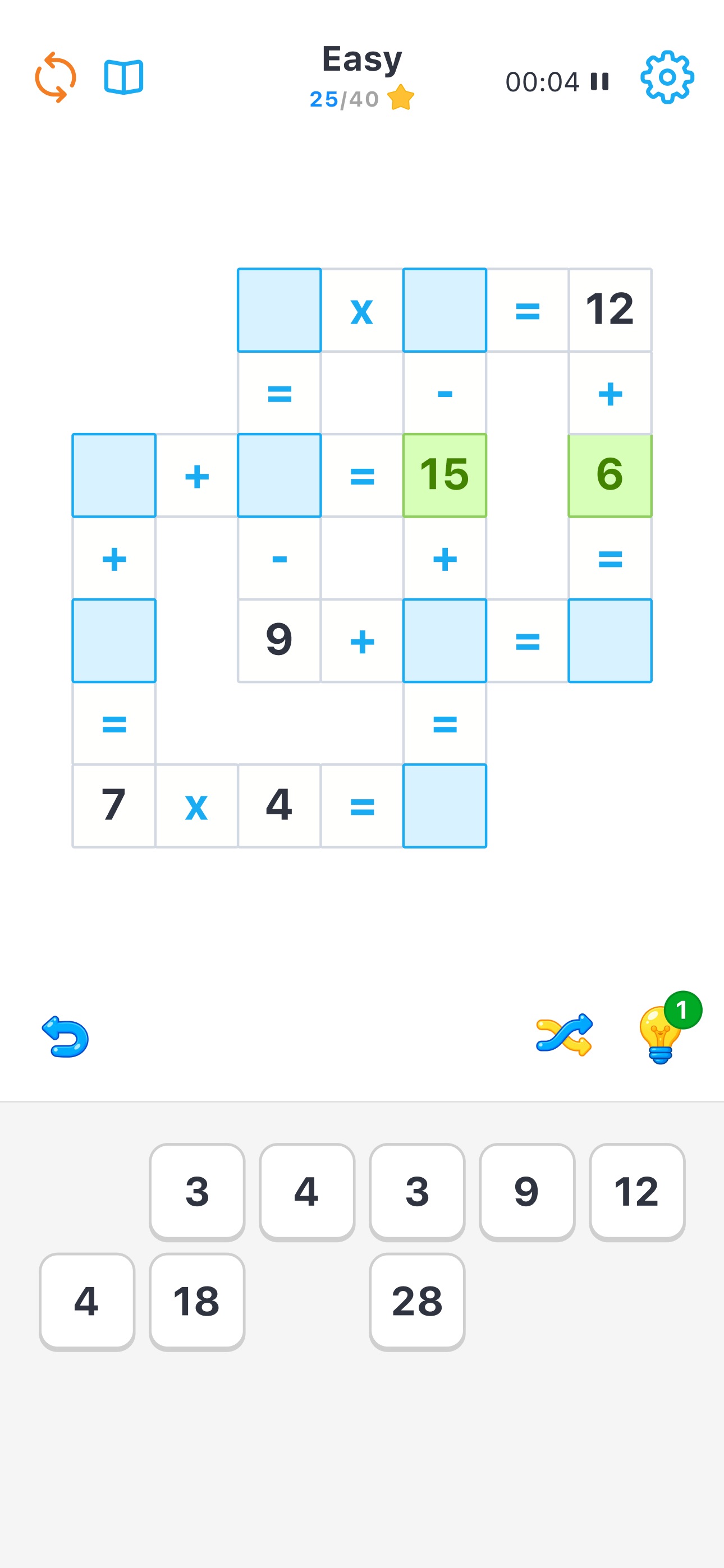 Screenshot 1 of Cross Math - Math Puzzle Game