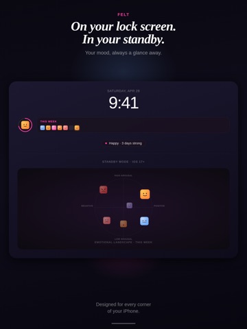 Felt: Mood Tracker & Journal iPad screenshot