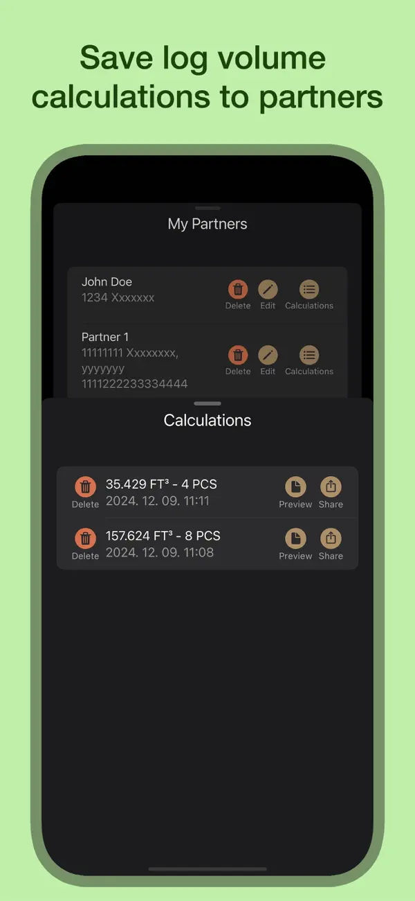 Screenshot #2 pour Wood Log Calculator