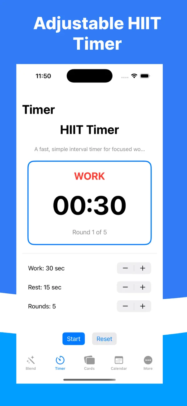#4. Workout Blender: Day Tracker (iOS) By: Talk or Not, Inc.