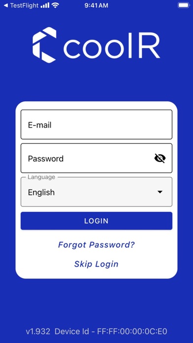 CoolR Smart Device Screenshot