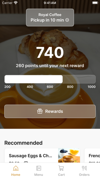 Royal Coffee app screenshot
