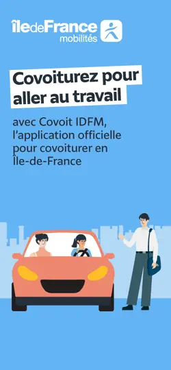 Capture d'écran de Covoit IDFM sur iPhone 1