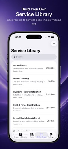 InvoiceHive: Estimates & Bills iPhone screenshot
