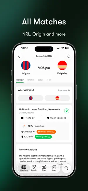 Tryline: NRL Live Scores iPhone screenshot 4
