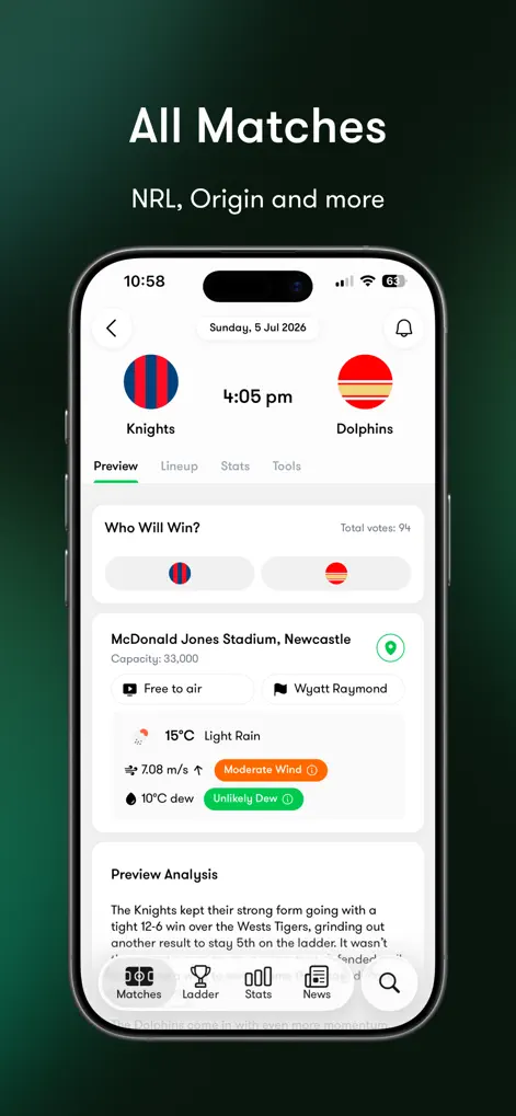 Tryline: NRL Live Scores - Sports App | MWM