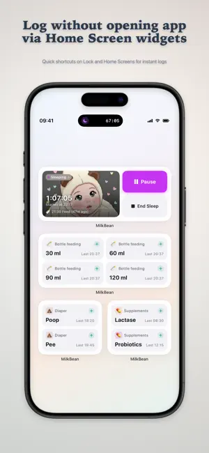 Baby Tracker & Sleep: MilkBean screenshot 2