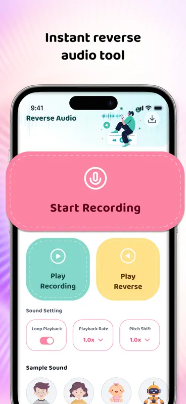 Reverse Audio: Funny Voice screenshot 2 of 6