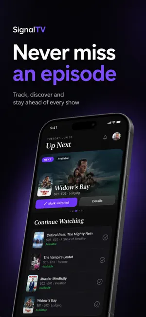 SignalTV — TV Tracker screenshot 1