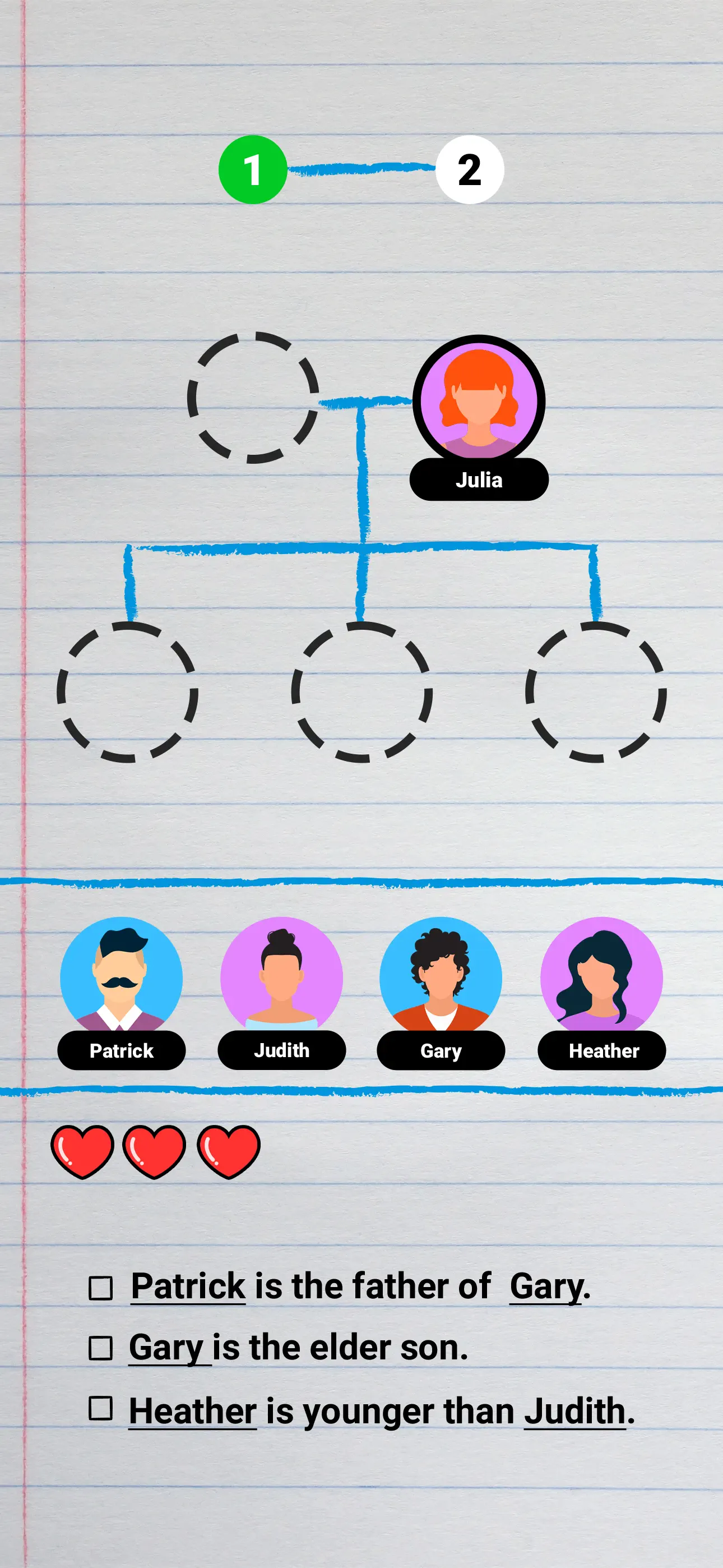 Family Tree! - Logic Puzzles screenshot 1