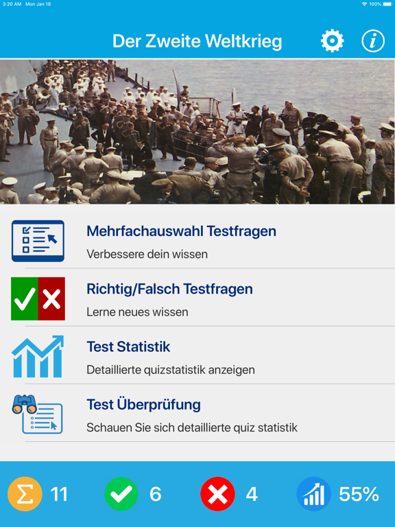Screenshot #4 pour Der Zweite Weltkrieg Quiz