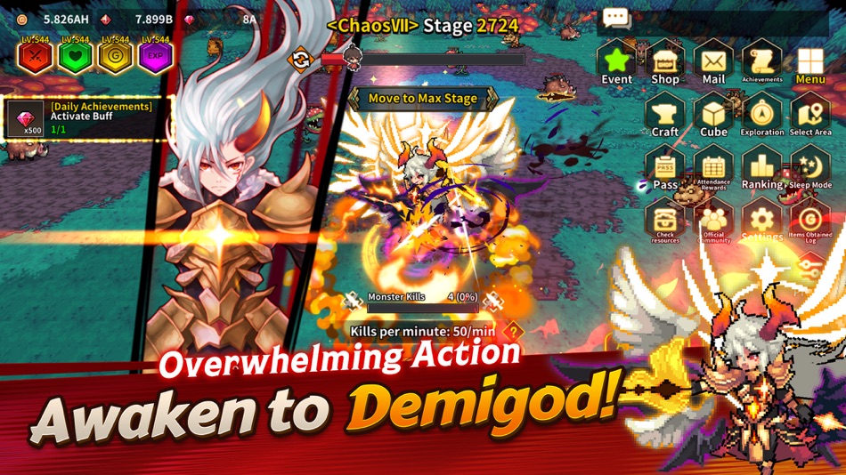 #4. Demigod Idle: Rise of a legend (iOS) 来自: SuperPlanet