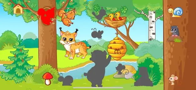Flashcards animal games kids 动物闪卡游戏应用截图