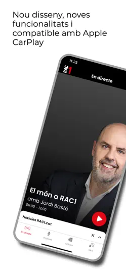 Captura de pantalla de RAC1 Oficial en iPhone 1