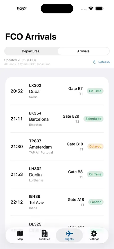 Rome Fiumicino FCO Airport screenshot 2 of 5