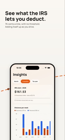 Milometry iPhone screenshot