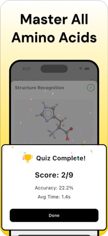 Amino Acid Quiz - AminoLearn screenshot