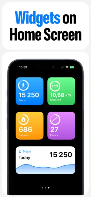 Track Steps Pedometer: StepsGo iPhone screenshot 3