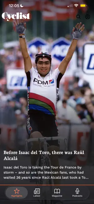 Cyclist magazine screenshot 1