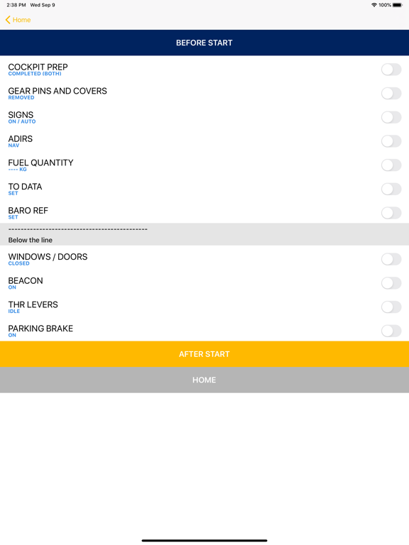 Screenshot #6 pour A350 Checklist
