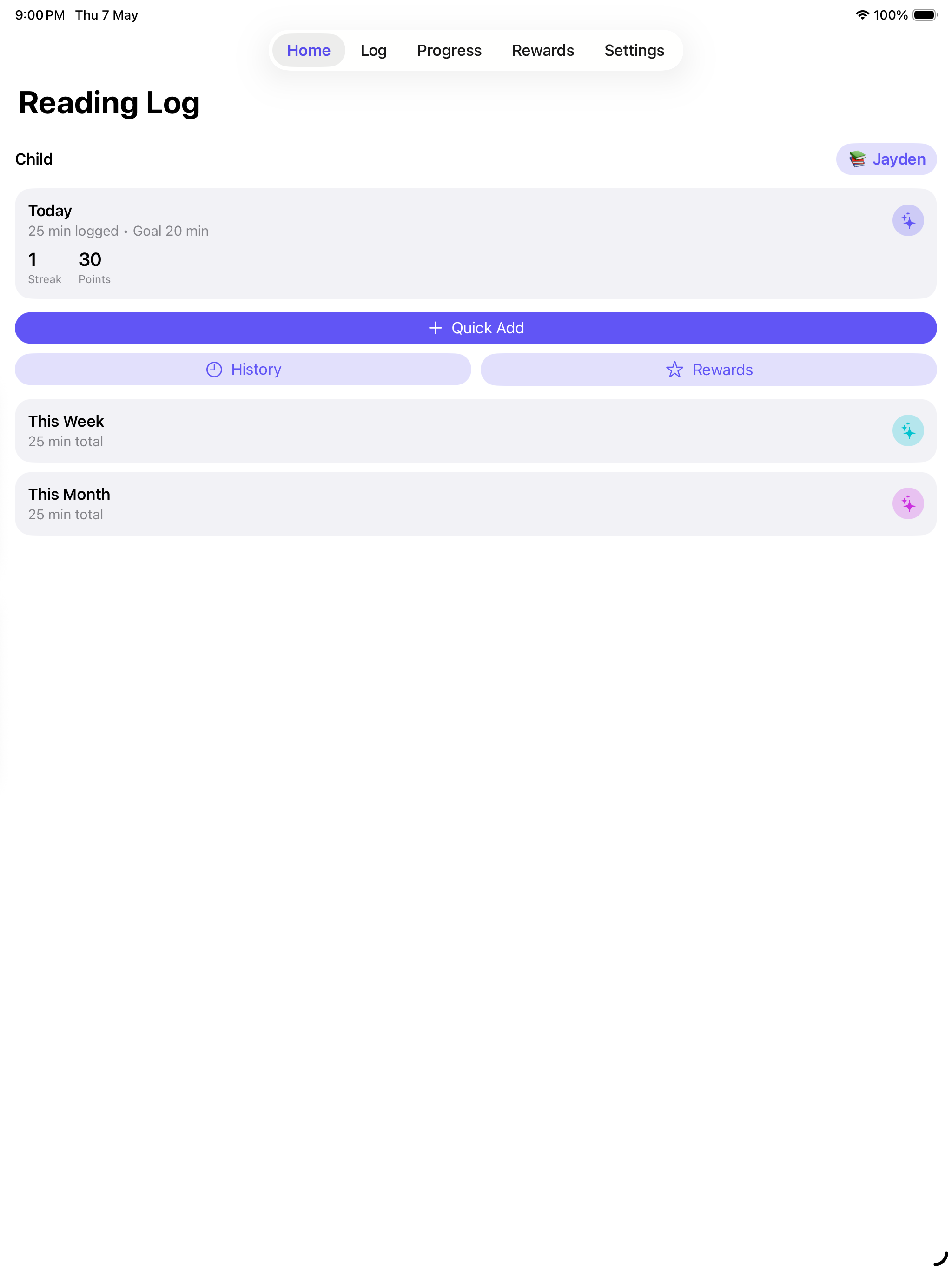 Reading and Log screenshot 5