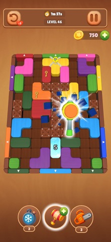 Wood Out:Color Block Jam iPhone screenshot