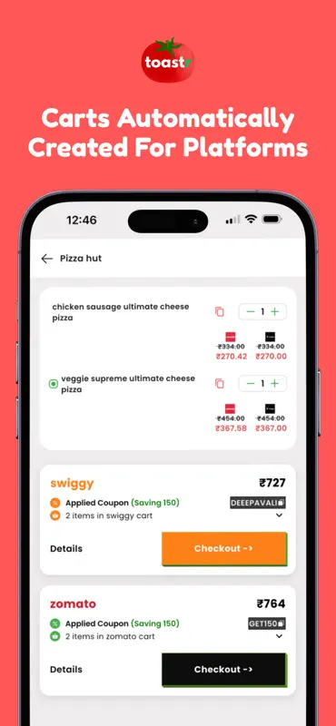 Toastr - Compare Food Delivery screenshot 5 of 6