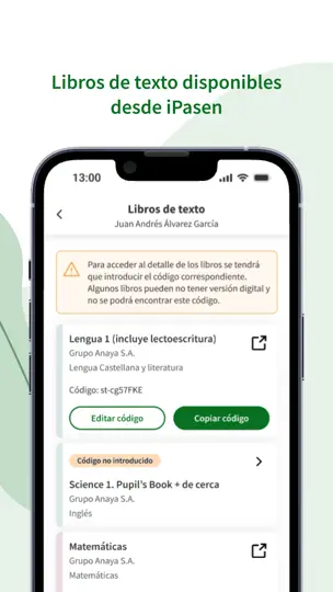Captura de pantalla de IPasen en iPhone 5
