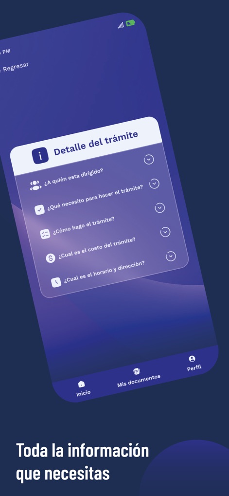 Gob.EC - Access all necessary information through detailed, expandable FAQ-style sections and easily navigate back using the prominent 'Regresar' (Back) button.