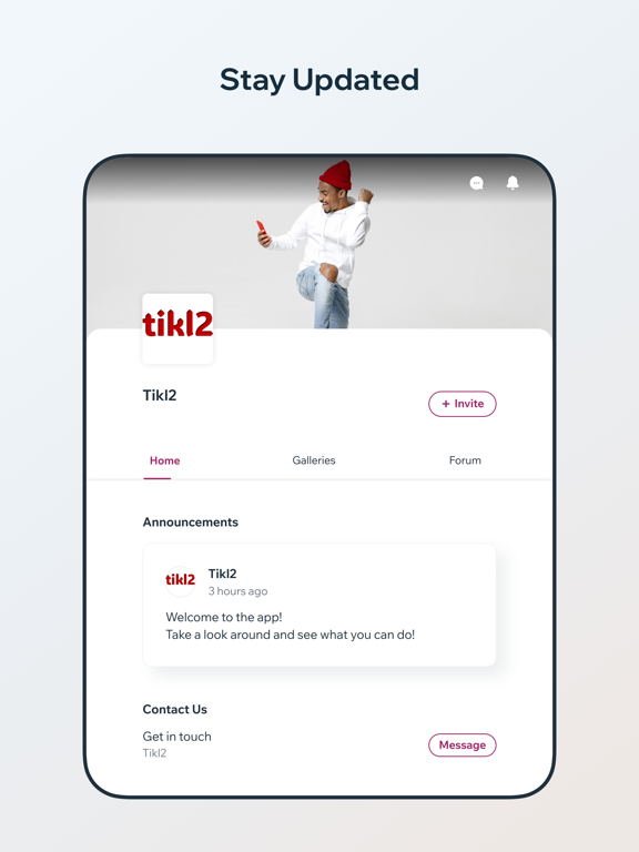 Tikl2 iPad screenshot 2 - Social Networking app